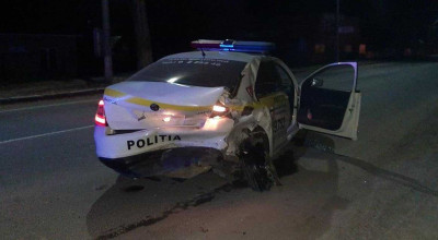 Bălți: Patru polițiști au fost spitalizați, în urma unui accident provocat de un șofer băut - Photo