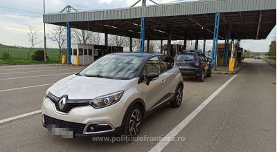 Renault furat din Franța la începutul anului, condus de un moldovean, reținut la frontiera cu România - Photo