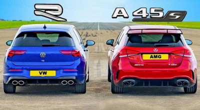 (VIDEO) Volkswagen Golf R și Mercedes-AMG A 45 S și-au dat întâlnire la o cursă de drag racing - Photo