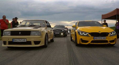 Drag Racing: Vezi cum nenea Vova cu Moskvich-ul său își bate joc de BMW M4 și Audi S3! - Photo
