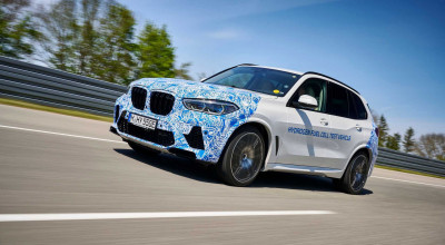 BMW a demarat testele pe drumurile publice cu prototipul unui X5 alimentat cu hidrogen - Photo