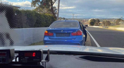 Șoferul unui BMW a fost lipsit de permis, după ce a condus cu viteză excesivă pe un traseu de curse! - Photo