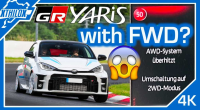 Miroase a ars? Sistemul AWD al noii Toyota GR Yaris, dă semne de oboseală pe circuitul de la Nurburgring - Photo