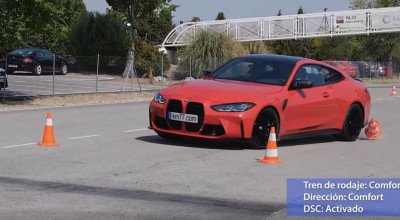 Noul BMW M4 Competition reușește o performanță modestă în cadrul celebrului Testului Elanului - Photo