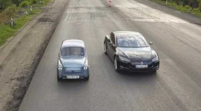 Un ucrainean a construit un Zaporojeț capabil să accelereze mai rapid decât o Tesla Model S - Photo