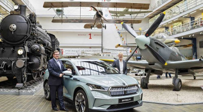 Skoda a donat primul automobil pur electric unui muzeu din Praga - Photo