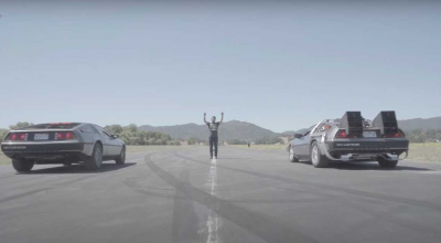 Drag Racing inedit: DeLorean-ul din Back to the Future versus un DeLorean obișnuit - Photo
