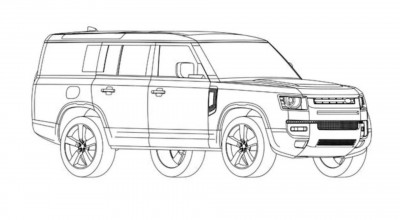 În rețea au apărut primele imagini patentate cu viitorul Land Rover Defender 130 - Photo