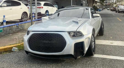 Se pare că a fost găsit cel mai urât Mustang din lume! Grila îl face să arate ca un pește flămând - Photo