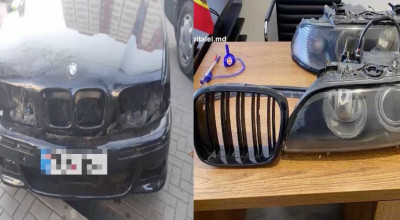 Doi tineri au furat mai multe piese de pe un BMW parcat pe o stradă din Buiucani. Acum riscă până la 4 ani de închisoare! - Photo