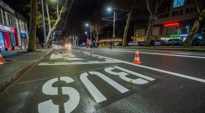 A fost organizată o petiție contra noilor marcaje și semne de circulație de pe strada Ion Creangă din capitală - Photo