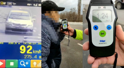 Circula pe bd. Dacia cu 92 km/h și 1.24 mg/l vapori de alcool în aerul expirat! Acum riscă amendă și dosar penal - Photo