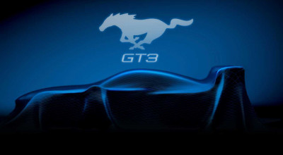Ford a dezvăluit primul teaser cu modelul Mustang GT3, care va debuta în 2024 - Photo