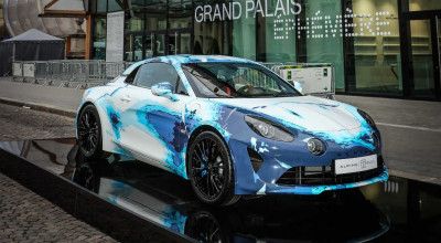 Alpine a prezentat noul Art Car, A110 Sastruga, care a fost realizat de către o echipă de artiști - Photo