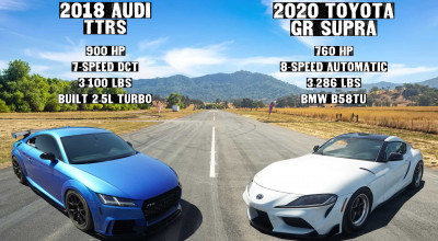 (VIDEO) Drag Racing: Audi TT RS versus Toyota GR Supra - Photo
