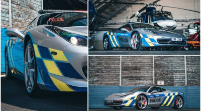 Poliția cehă a reutilat un Ferrari 458 Italia într-un vehicul de patrulare, pentru a prinde iubitorii de tuning neautorizat! (VIDEO) - Photo