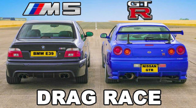 (VIDEO) Drag Racing: BMW M5 E39 versus Nissan Skyline GT-R R34 - Photo