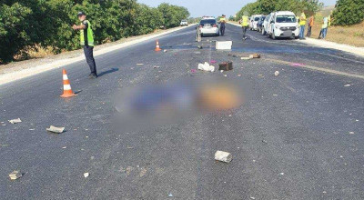 Tragedie la Telenești! Un camion a tamponat mortal un muncitor al unei companii de reabilitare a drumurilor - Photo