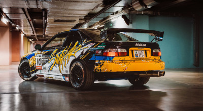 (VIDEO) Vezi cum arată una dintre cele mai extravagante Honda Civic din țară și ce modificări ascunde! - Photo