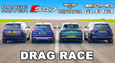 (VIDEO) Drag Racing: noul Range Rover versus Audi SQ7, Bentley Bentayga și Mercedes-AMG GLE 63 S - Photo