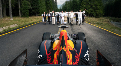 Moment istoric pe Transalpina! Un monopost Red Bull a trecut cea mai înaltă șosea asfaltată din România - Photo