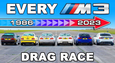 (VIDEO) DRAG RACE între toate generațiile BMW M3! Cum au evoluat capacitățile modelelor de performanță - Photo