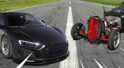 (VIDEO) Ford Model T VS Audi R8! Cel mai epic DRAG RACE - Photo