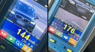 Poliția a stopat, în nordul țării, 2 automobile, care au depășit limita cu peste 50 km/h! - Photo