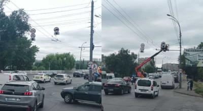 Atenție șoferi! Pe podul din str. Ismail au fost montate noi indicatoare rutiere! - Photo