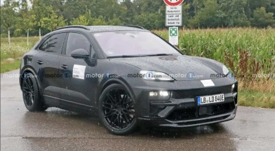 Imagini spion cu noul Porsche Macan electric. A fost surprins fără camuflaj - Photo
