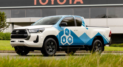 Toyota a construit un prototip Hilux, care este alimentat cu hidrogen. Oferă 600 km autonomie - Photo