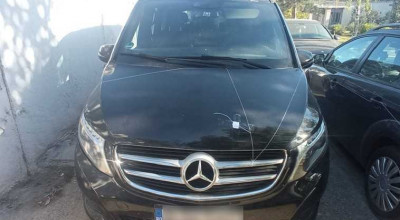 Un Mercedes a fost ridicat în PTF Sculeni. Automobilul era căutat de Interpol - Photo