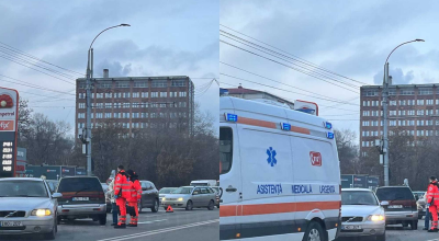 3 copii minori și o șoferiță de 51 de ani au fost transportați la spital în urma unui accident matinal pe str. Mihai Viteazul - Photo