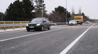 A fost reluată circulația rutieră pe podul din apropierea orașului Cricova. ASD a finalizat lucrările - Photo