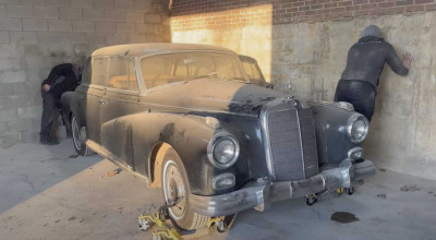 (VIDEO) Au readus la viață un Mercedes din anii ’50, care a stat nemișcat cel puțin 10 ani! - Photo