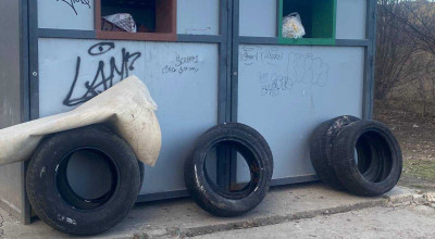 Primăria Chișinău atenționează șoferii să nu arunce cauciucurile uzate în containere - Photo
