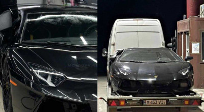 Lamborghini Aventador în Moldova! Bolidul a fost surprins la un punct de trecere a frontierei - Photo