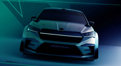 Enyaq RS Race: noul concept de la Skoda prezentat în primele schițe oficiale - Photo