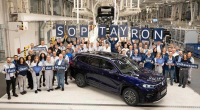 Volkswagen Tayron intră pe linia de asamblare! SUV-ul care va înlocui Tiguan Allspace - Photo