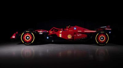 (FOTO) LEGO a reprodus, în mărime naturală, monopostul Ferrari SF-24 din Formula 1 - Photo