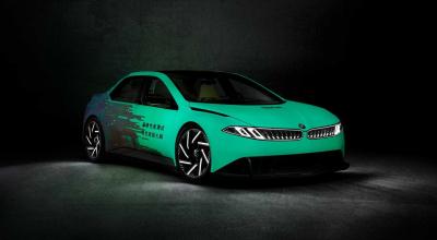 (FOTO) BMW scoate camuflajul de pe ultimul concept și dezvăluie, în toată splendoarea, Vision Driving Experience - Photo