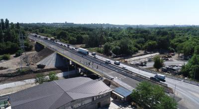 (FOTO) Circulația rutieră pe podul de pe șoseaua Balcani, redeschisă! - Photo