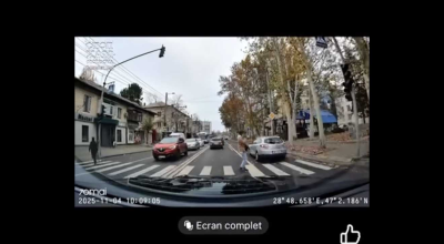 Un bărbat de 54 de ani a rămas cu permisul suspendat, după ce n-a acordat prioritate unui pieton - Photo