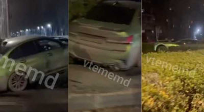 (FOTO/VIDEO) Șoferul cu permis de doar 11 zile a ajuns într-un... rond de flori! - Photo