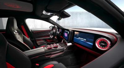 Noul Mercedes-AMG GT 4-Door Coupe va avea interior high-tech, cu 3 ecrane care domină bordul viitorului model electric - Photo